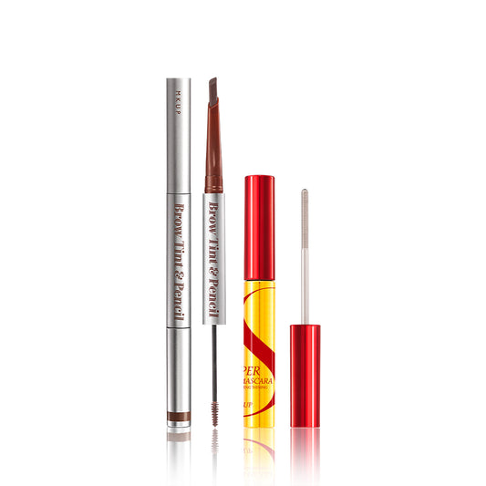 MKUP Dual-Ended Precision Brow Tint & Pencil + (Really Long Big Eye Mascara / Long Seductive Foxy Eyes Mascara / Super Lengthening Power Mascara) Pick One