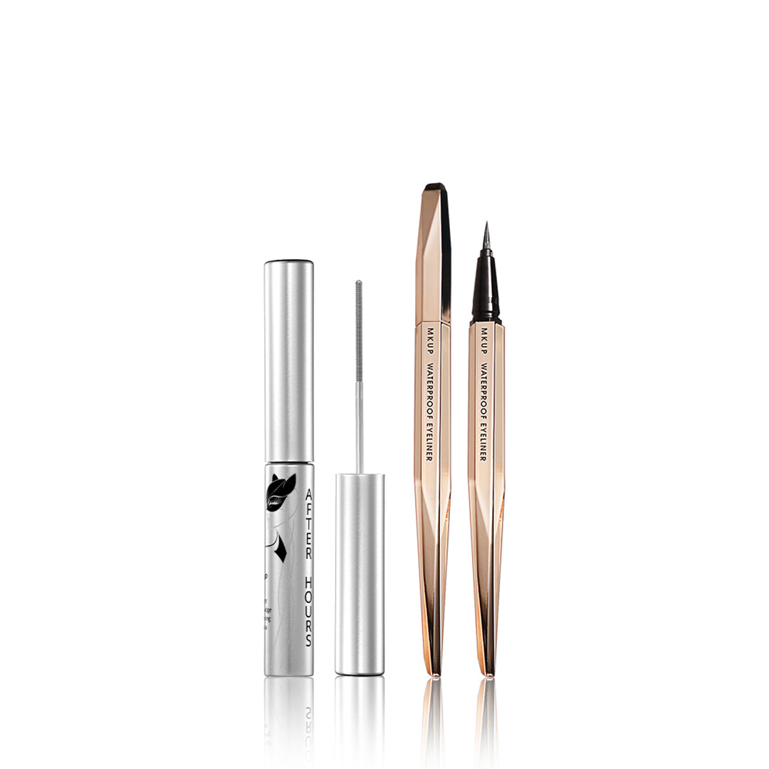 MKUP AFTER HOURS All-Night Zero-Smudge Lengthening Mascara + Extreme Smudgeproof Eyeliner