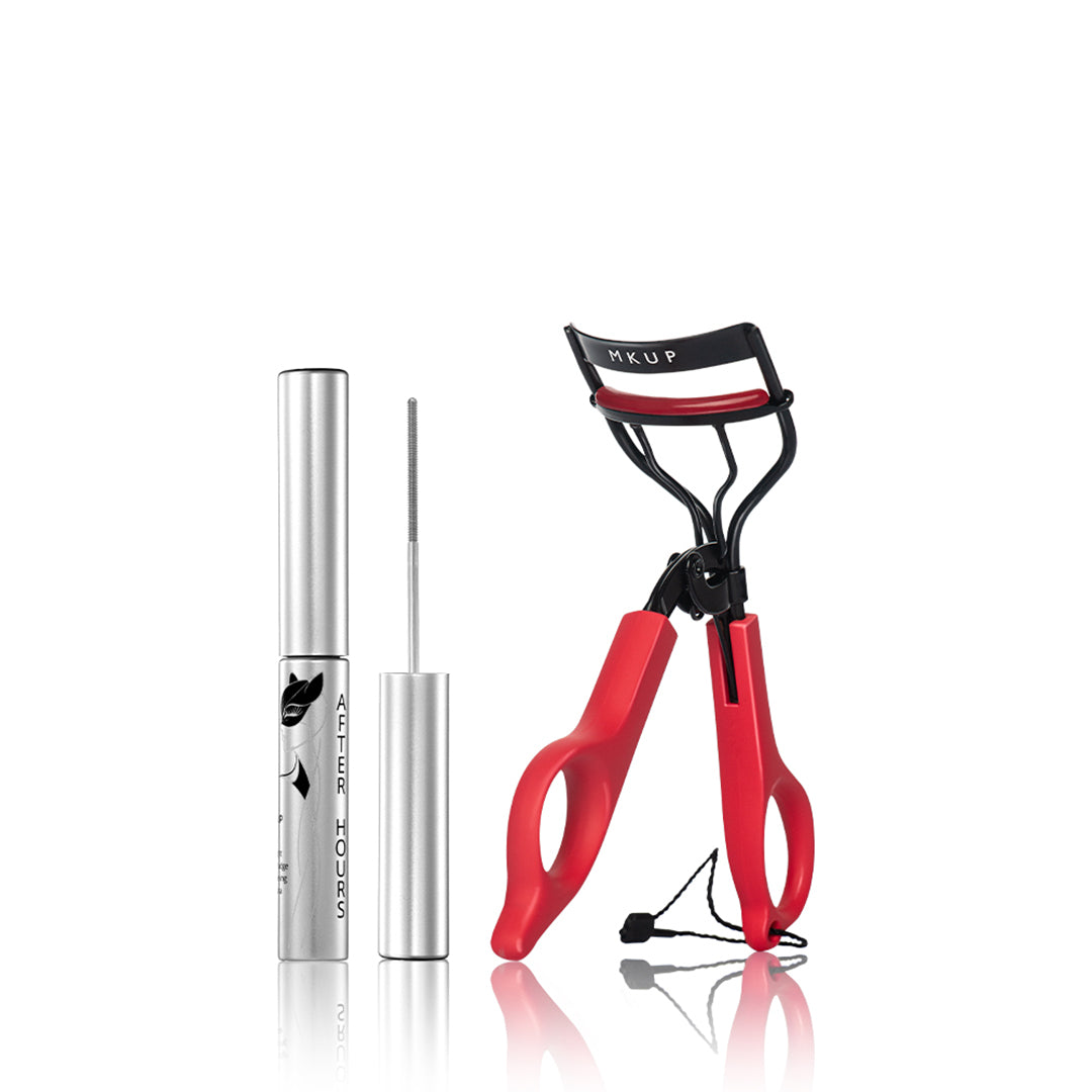 MKUP AFTER HOURS All-Night Zero-Smudge Lengthening Mascara + Gravity Defying Eyelash Curler