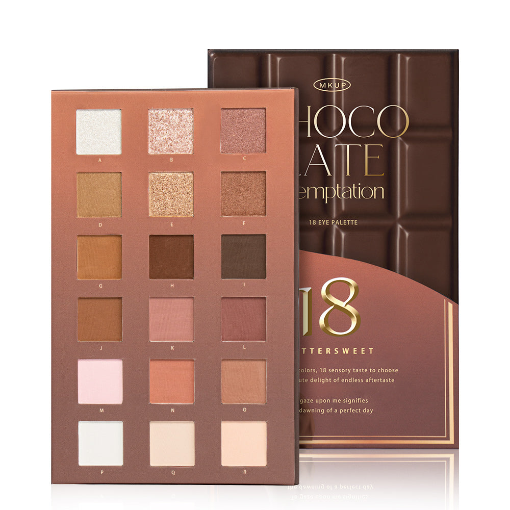 MKUP 18 Chocolate Temptation Eye Palette