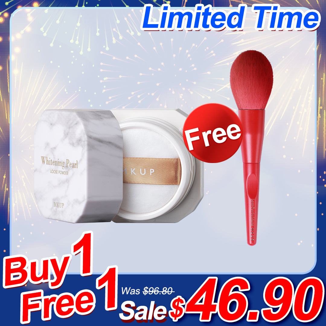 MKUP Flawless Pearl Loose Setting Powder【Free】Urban Jungle Loose Powder Master