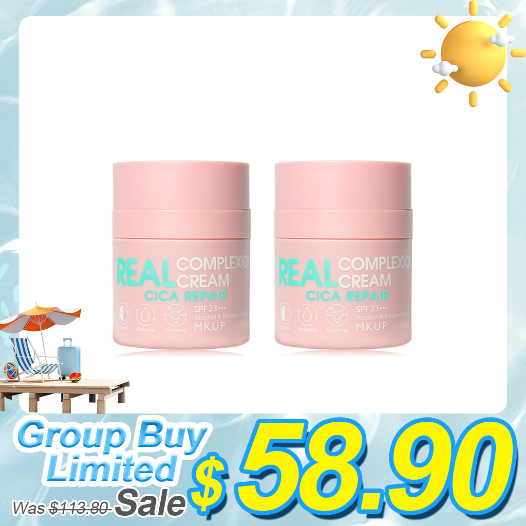 MKUP Super Coverage Real Complexion Cream SPF 23 30ML x2