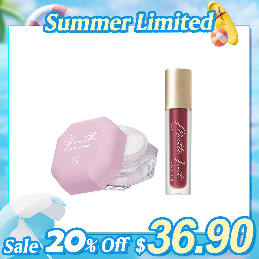 MKUP Matte Tint + Youth Perfecting Skin Blurring Powder