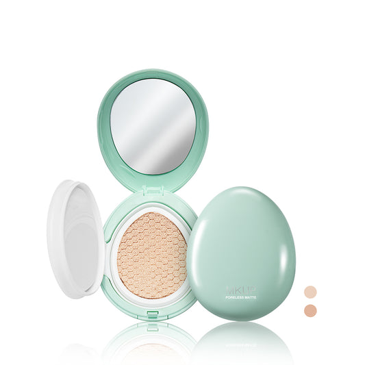 MKUP Poreless Matte Oil Control Cushion【SPF25 PA++】+ Youth Perfecting Skin Blurring Powder