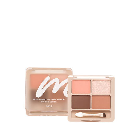 MKUP Baby Aegyo Eye Glow Palette - Mousse Edition