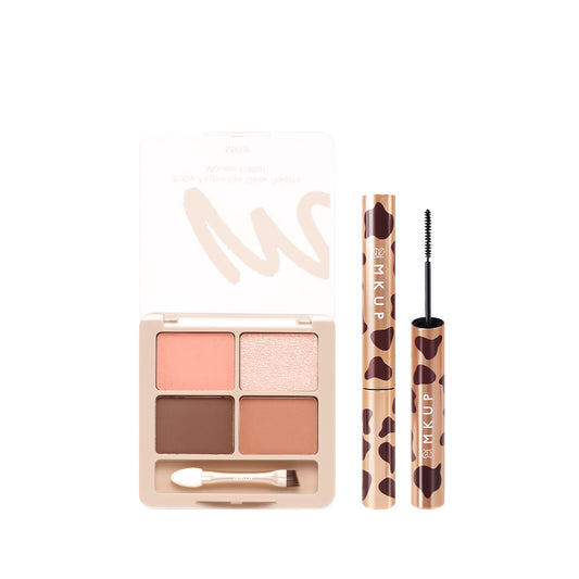 MKUP Baby Aegyo Eye Glow Palette - Mousse Edition + (Power Mascara / Really Long Big Eye Mascara / Foxy Eyes Mascara) Pick one