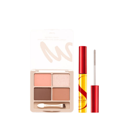 MKUP Baby Aegyo Eye Glow Palette - Mousse Edition + (Power Mascara / Really Long Big Eye Mascara / Foxy Eyes Mascara) Pick one