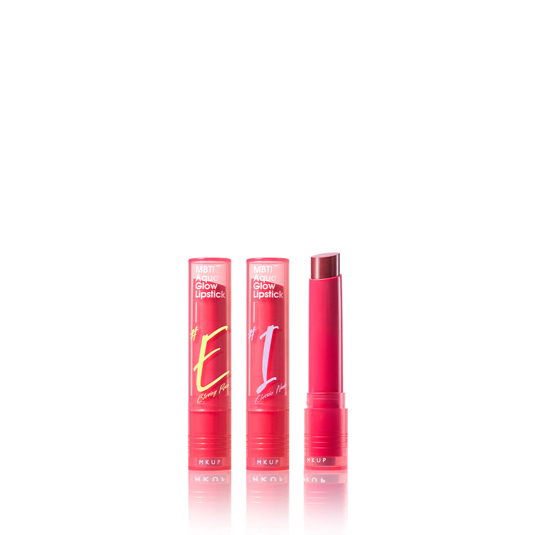 MKUP MBTI Aqua Glow Lipstick x2