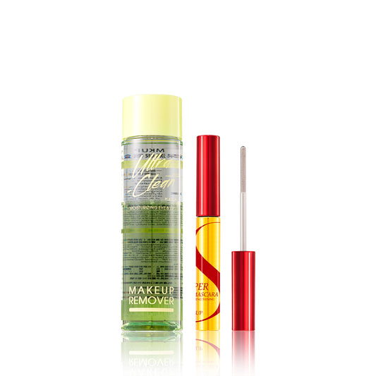 MKUP Ultra-Clean Moisturizing Eye & Lip Makeup Remover + (Really Big Eye Mascara / Foxy Eyes Mascara / Lazy beauties Mascara / Power Mascara) Pick One