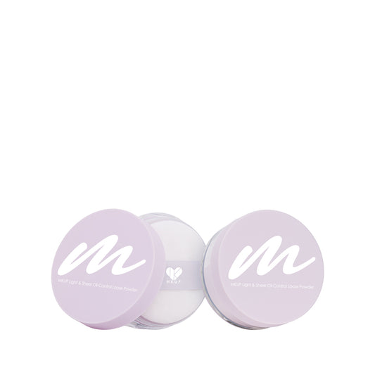 MKUP Light & Sheer Oil-Control Loose Powder Bundle Set