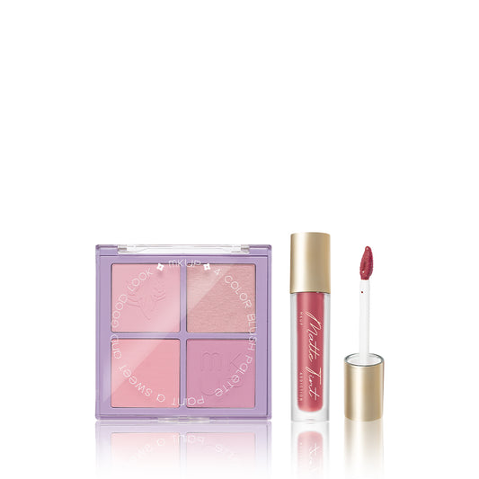 MKUP (PetalPlump Purple Cheek Palette / Blushing Beauty Palette) Pick One + Matte Tint