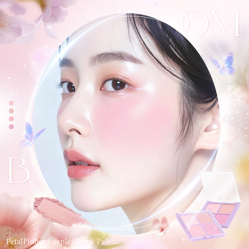 MKUP PetalPlump Purple Cheek Palette / Blushing Beauty Palette
