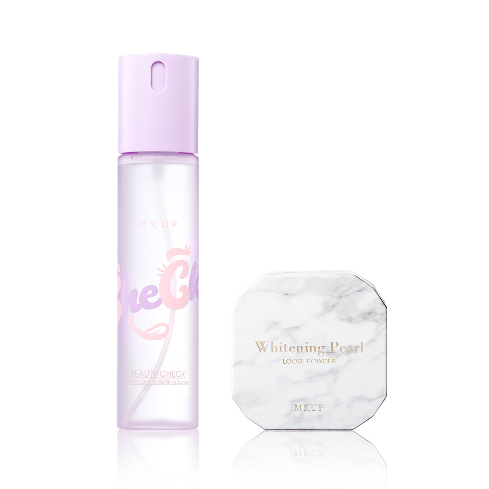 MKUP Beauty-Check Long-Lasting Setting Spray + (Youth Perfecting Powder / Light & Sheer Oil-Control Powder / Flawless Pearl Powder) Pick One | (Pre-order End Sep)