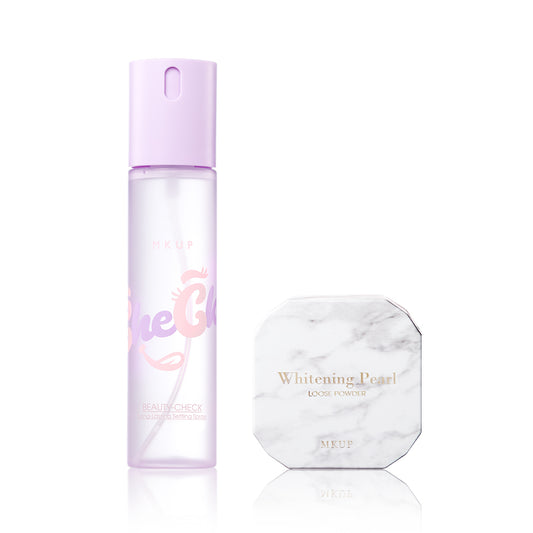 MKUP Beauty-Check Long-Lasting Setting Spray + (Youth Perfecting Powder / Light & Sheer Oil-Control Powder / Flawless Pearl Powder) Pick One |