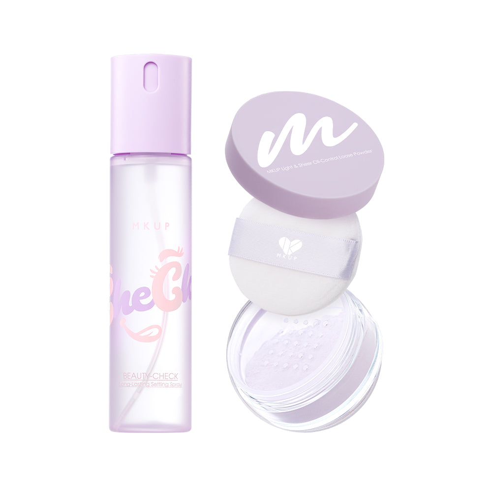 MKUP Beauty-Check Long-Lasting Setting Spray Bundle Set (Pre-order End Sep)