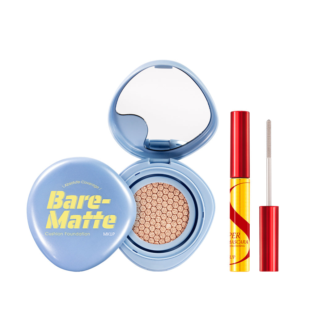 MKUP Absolute Coverage Bare-Matte Cushion Foundation SPF25 PA++ Bundle Set (PREORDER End July)
