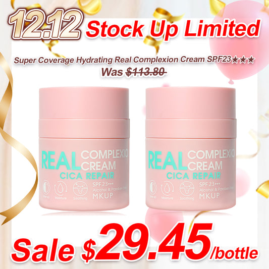 MKUP 超级遮瑕真实肤色霜 SPF 23 30ML x2