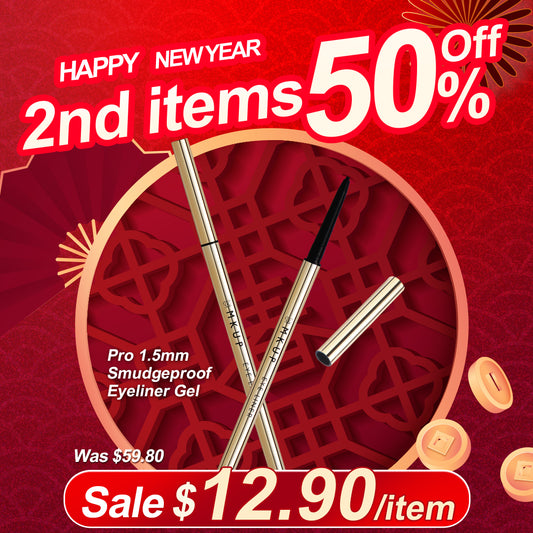 MKUP Pro 1.5mm Smudgeproof Eyeliner Gel x2 | 2nd Items 50% OFF