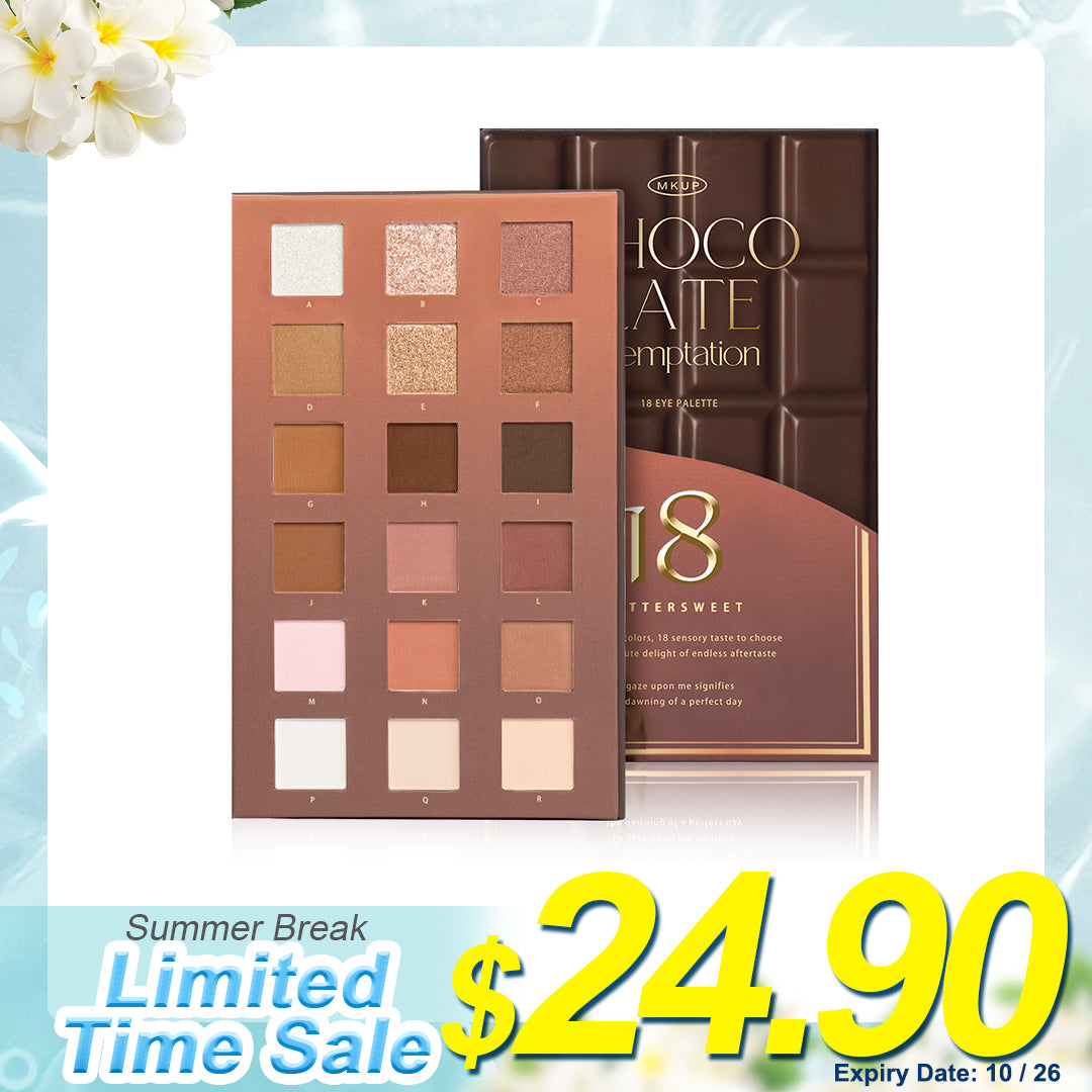 MKUP 18 Chocolate Temptation Eye Palette