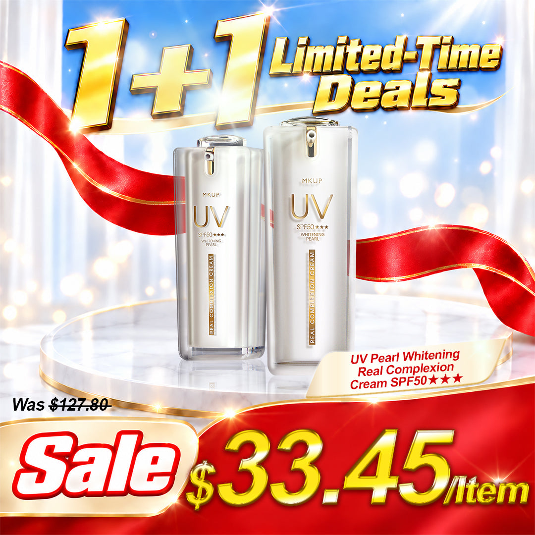 MKUP Pearl Real Complexion Cream 30ml x2 | 1+1 Limited-Time Deals