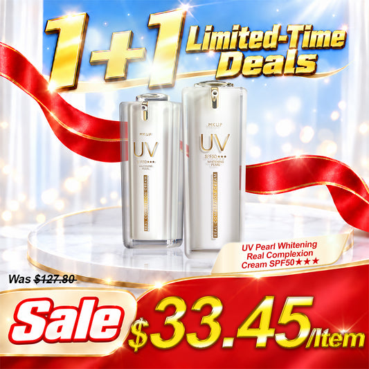 MKUP Pearl Real Complexion Cream 30ml x2 | 1+1 Limited-Time Deals