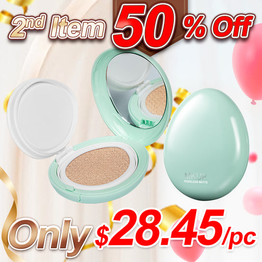 MKUP 无孔哑光控油气垫 x2