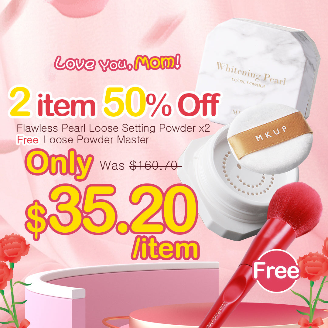 MKUP Flawless Pearl Loose Setting Powder x2【Free】Urban Jungle Loose Powder Master | 2nd item 50% Off