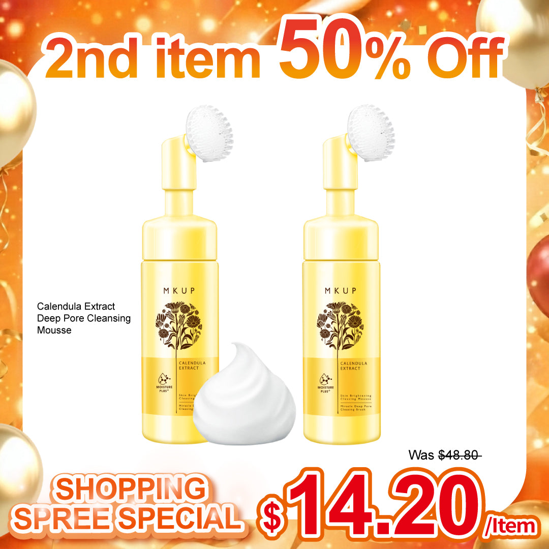 MKUP Calendula Extract Deep Pore Cleansing Mousse x2 | 2nd items 50%