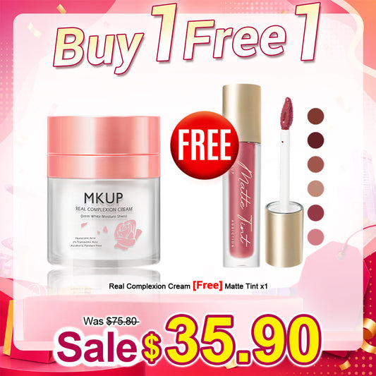 MKUP (Real Complexion Cream / Super Coverage Hydrating Real Complexion Cream SPF23★★★ / UV Pearl Whitening Real Complexion Cream SPF50★★★) 【Free】Matte Lip Tint