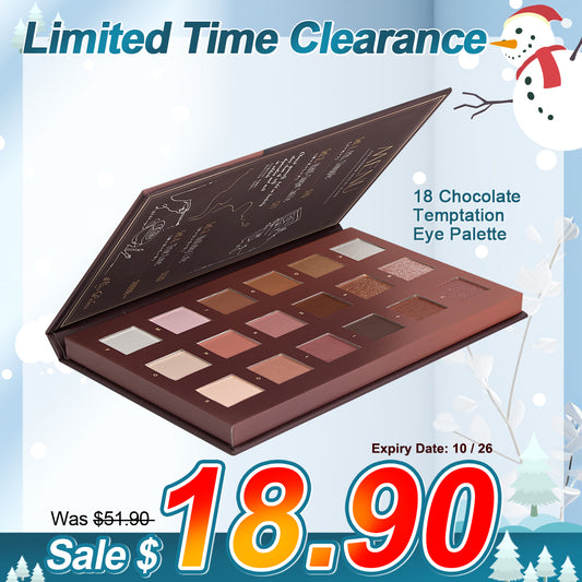 MKUP 18 Chocolate Temptation Eye Palette