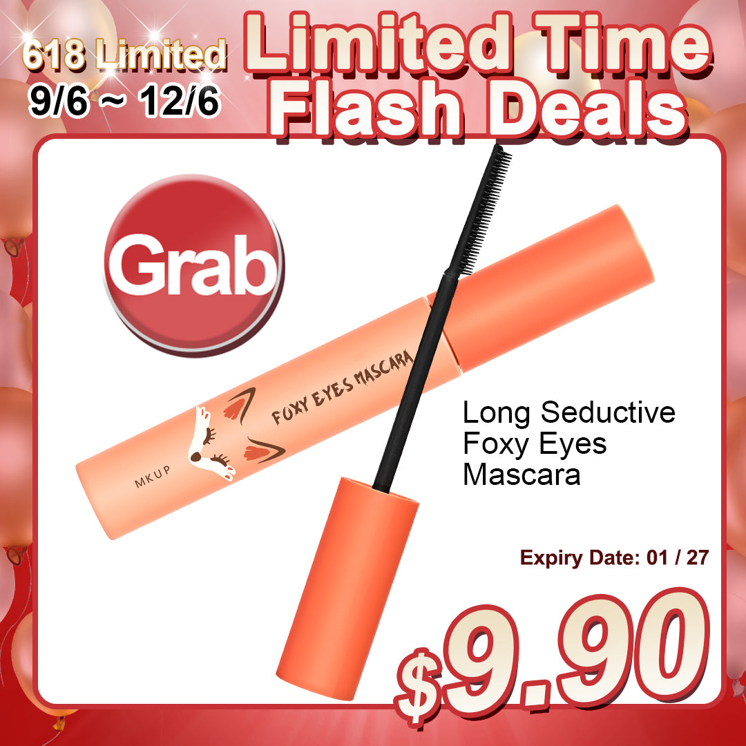 MKUP Long Seductive Foxy Eyes Mascara | Limited Time Flash Deals