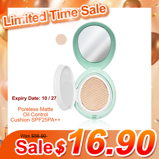 MKUP Poreless Matte Oil Control Cushion | Limited Time Flash Sale