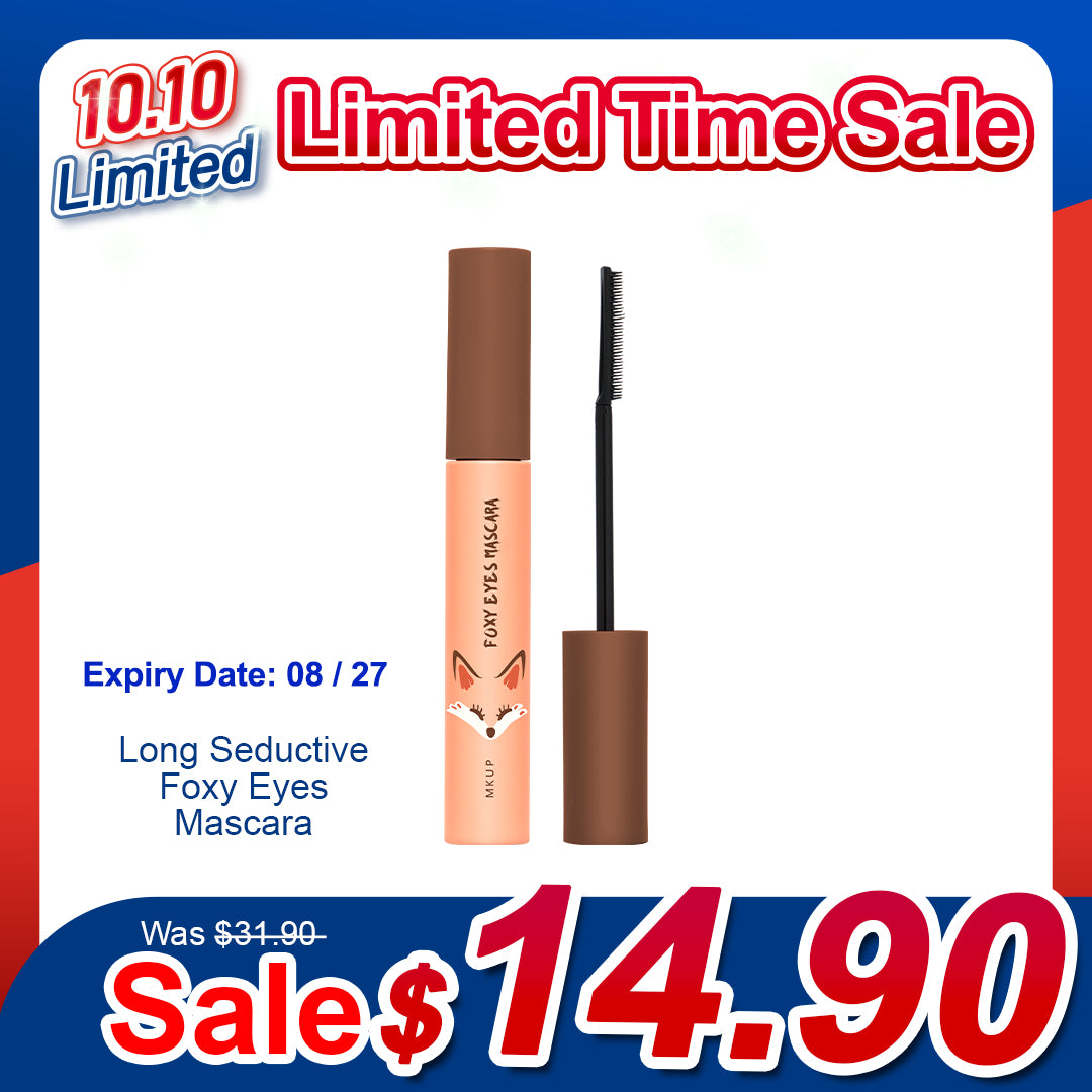 MKUP Long Seductive Foxy Eyes Mascara | Limited Time Flash Sale