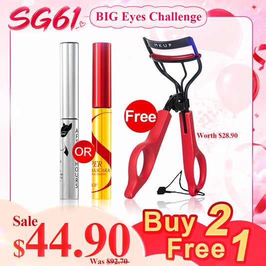 MKUP (AFTER HOURS All-Night Zero-Smudge Lengthening Mascara / Super Lengthening Mesmerizing Power Mascara) Pick one【Free】Gravity Defying Eyelash Curler