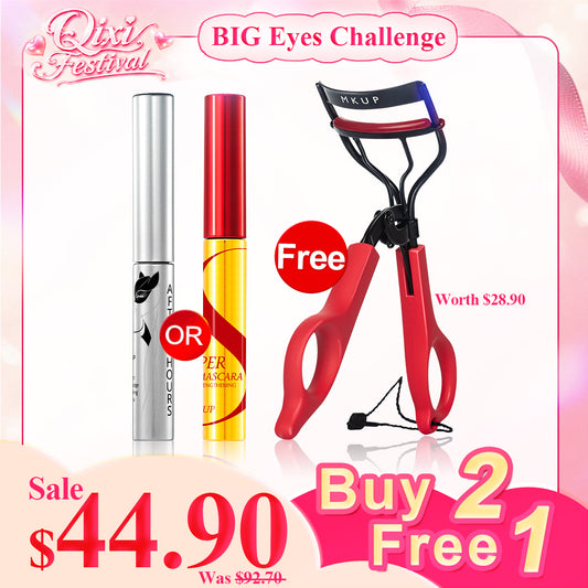 MKUP (AFTER HOURS All-Night Zero-Smudge Lengthening Mascara / Super Lengthening Mesmerizing Power Mascara) Pick one【Free】Gravity Defying Eyelash Curler