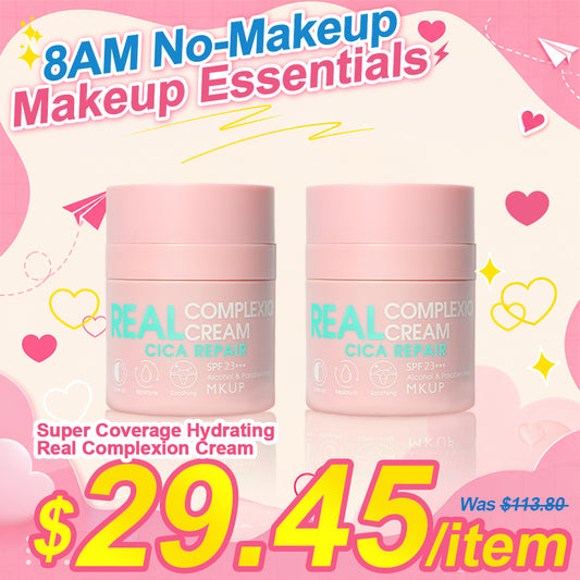 MKUP Super Coverage Real Complexion Cream SPF 23 30ML x2
