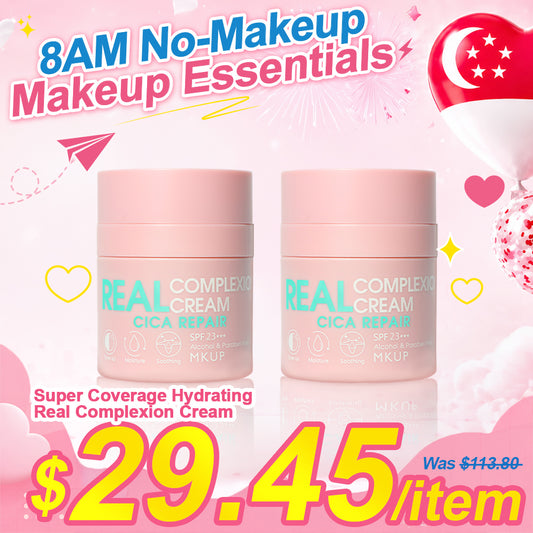 MKUP Super Coverage Real Complexion Cream SPF 23 30ML x2