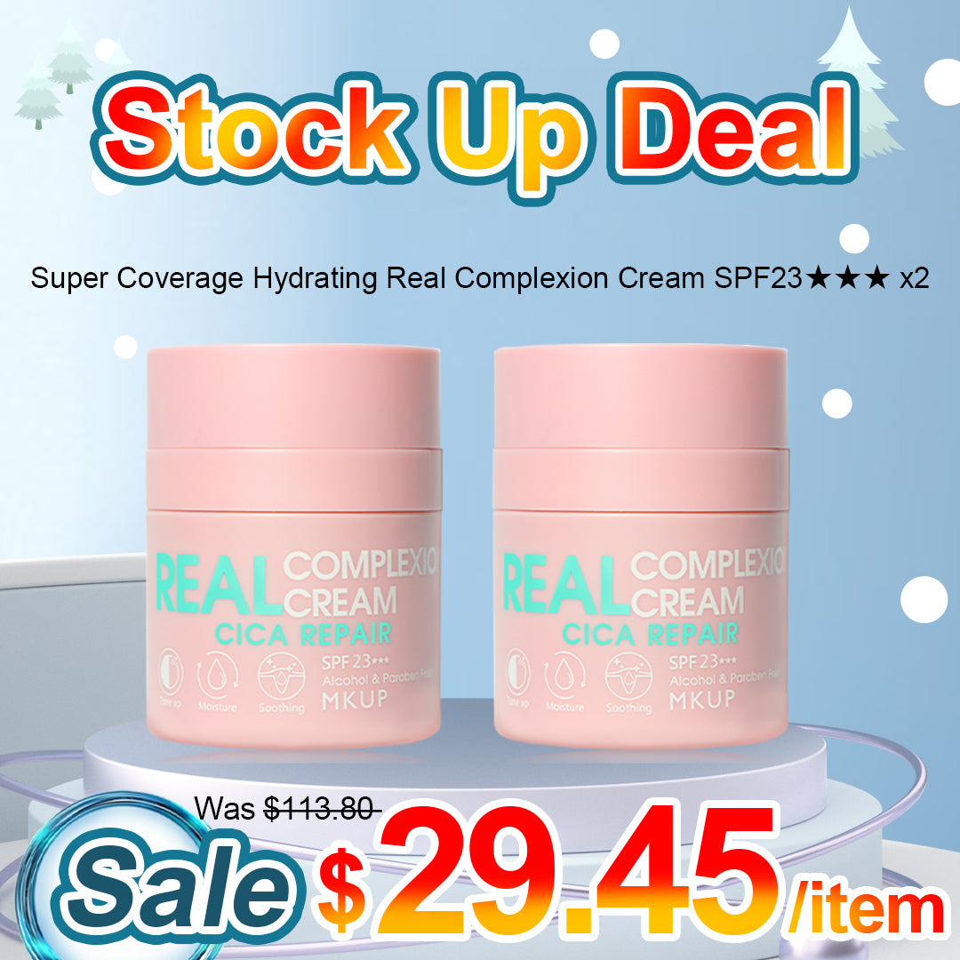 MKUP Super Coverage Real Complexion Cream SPF 23 30ML x2