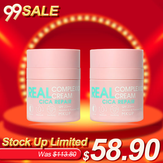MKUP Super Coverage Real Complexion Cream SPF 23 30ML x2