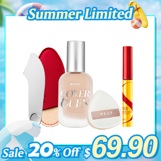 MKUP Cover Queen + Cushion + Spatula + Super Lengthening Mesmerizing Power Mascara