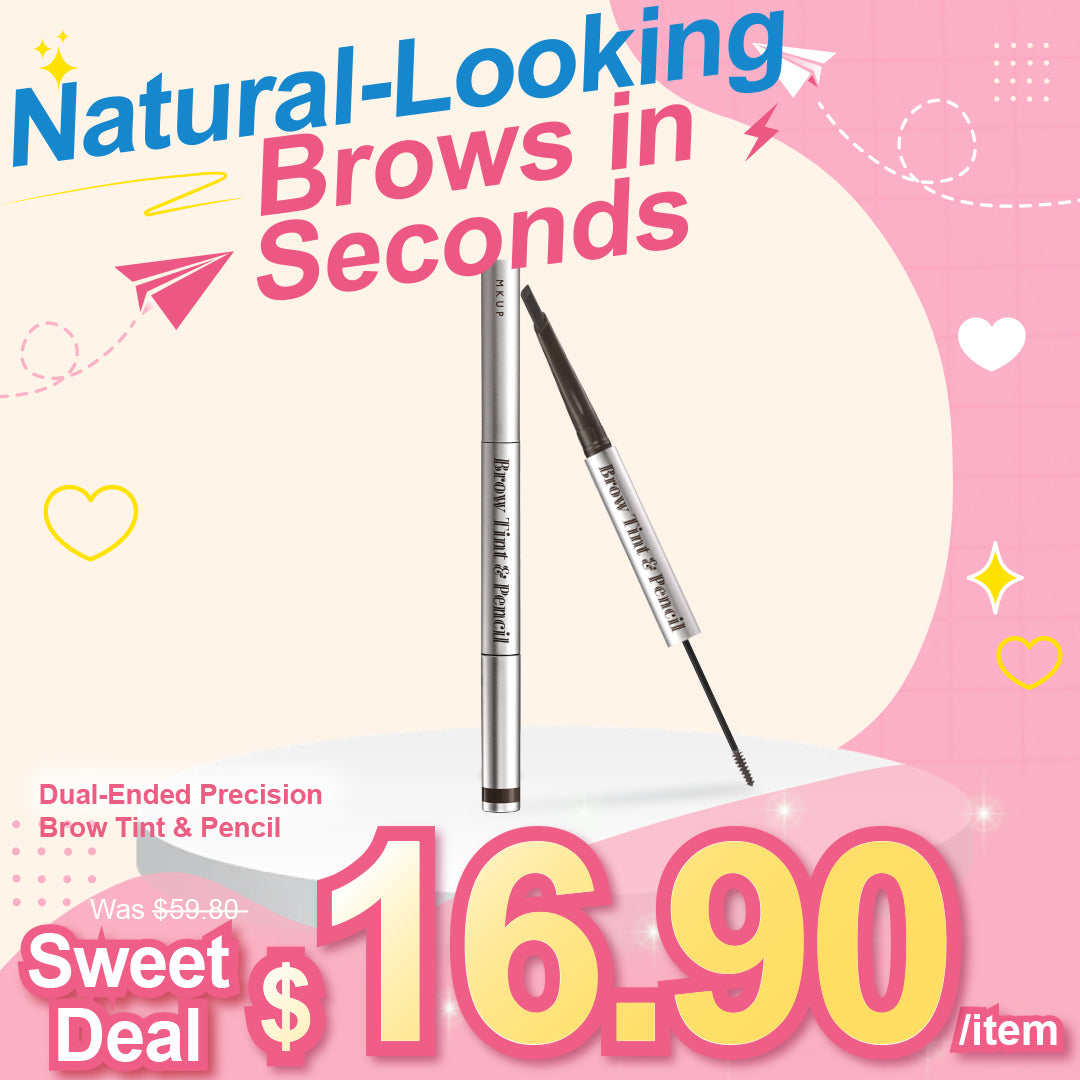 MKUP Dual-Ended Precision Brow Tint & Pencil x2