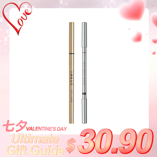 MKUP Fast Precision Eyebrow Pencil + 1.5mm Smudgeproof Eyeliner Gel